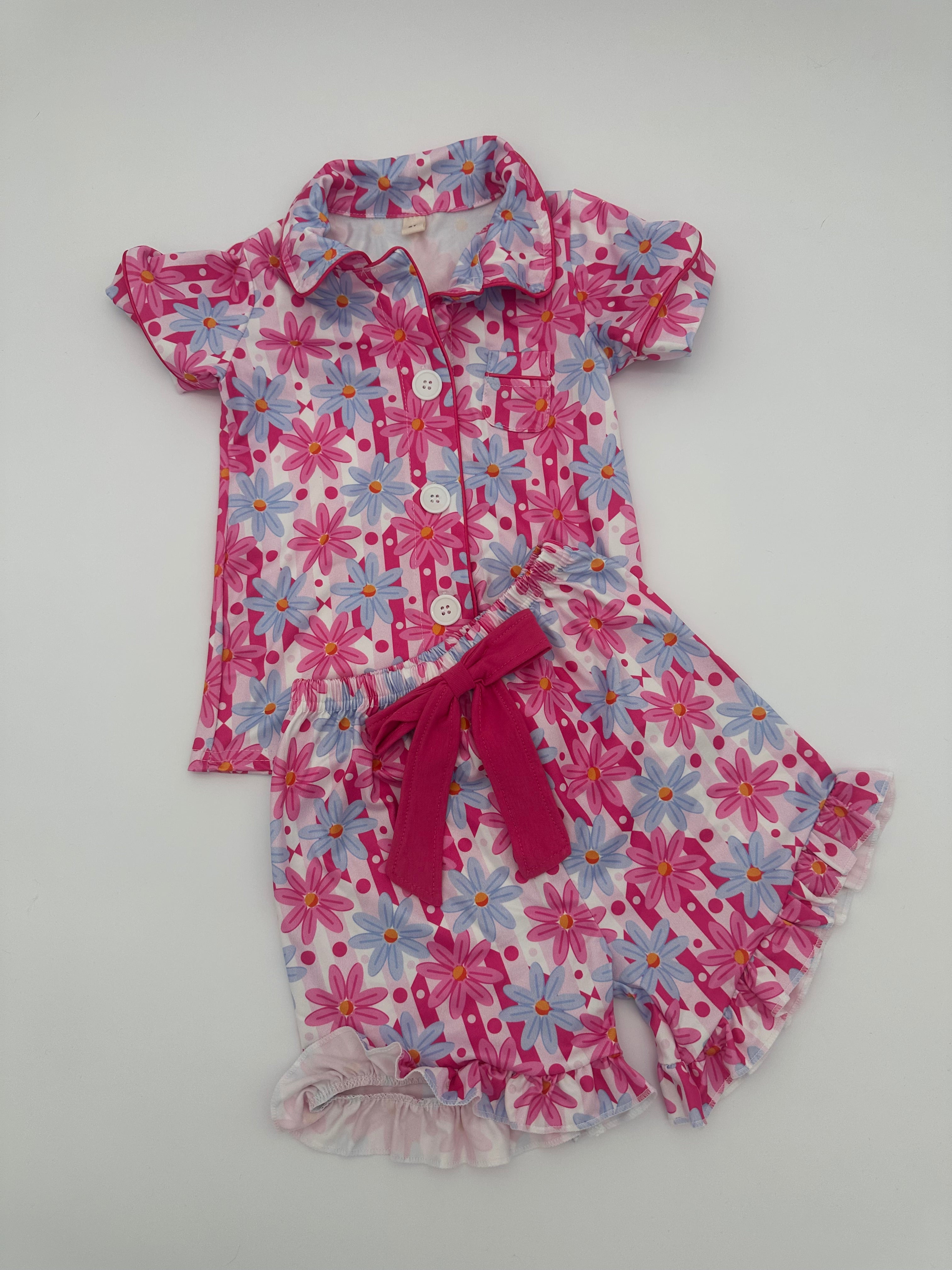 Girls floral jammies