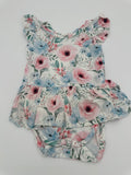 Light blue poppy baby dress